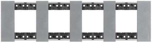 Рамка универсальная Legrand BTicino Living Now 4-м. 8 мод. металл луна фото Рамка универсальная Legrand BTicino Living Now 4-м. 8 мод. металл луна картинка